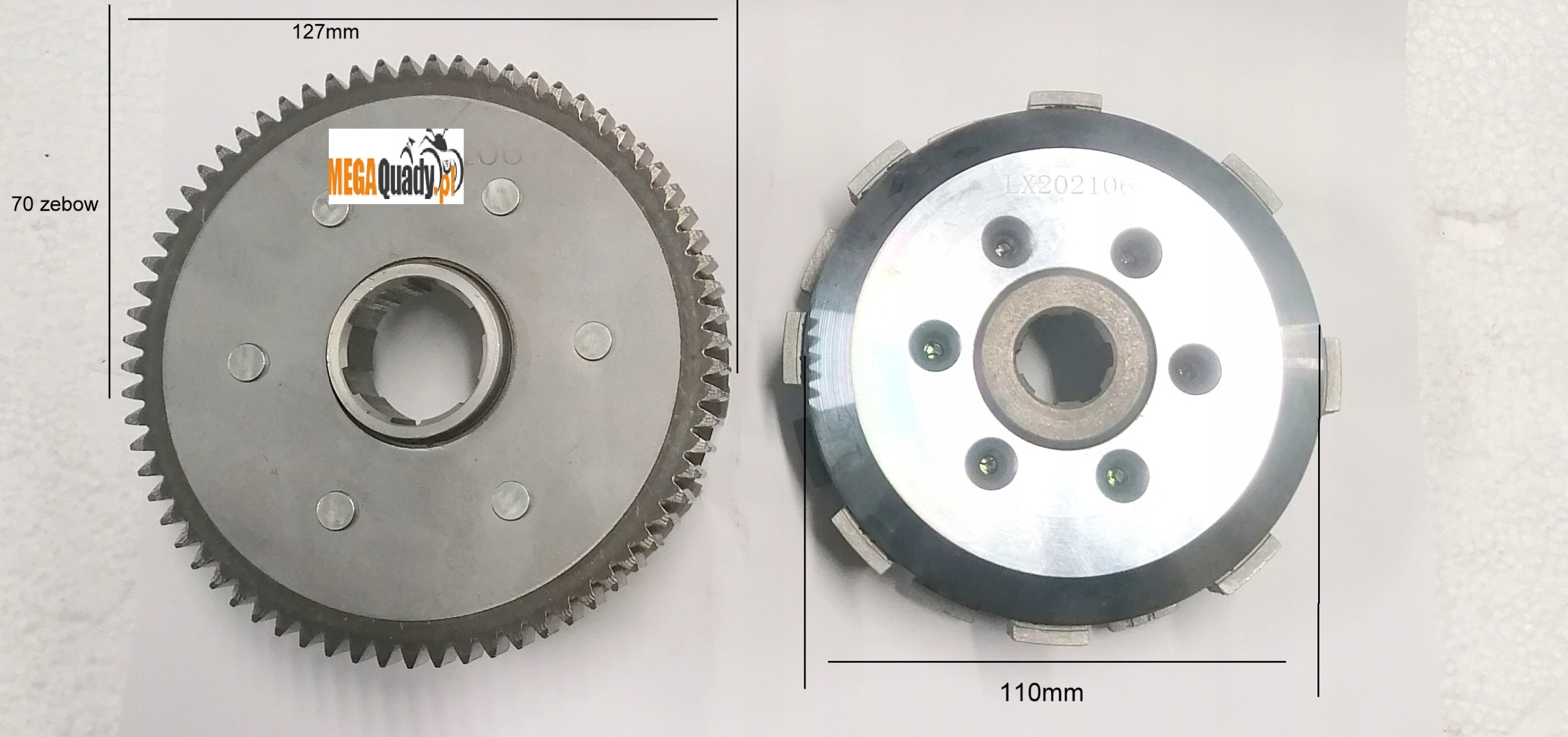 93846652 - ПРИВОД СЦЕПЛЕНИЯ LONCIN 250 КОРЗИНА СЦЕПЛЕНИЯ 70 С