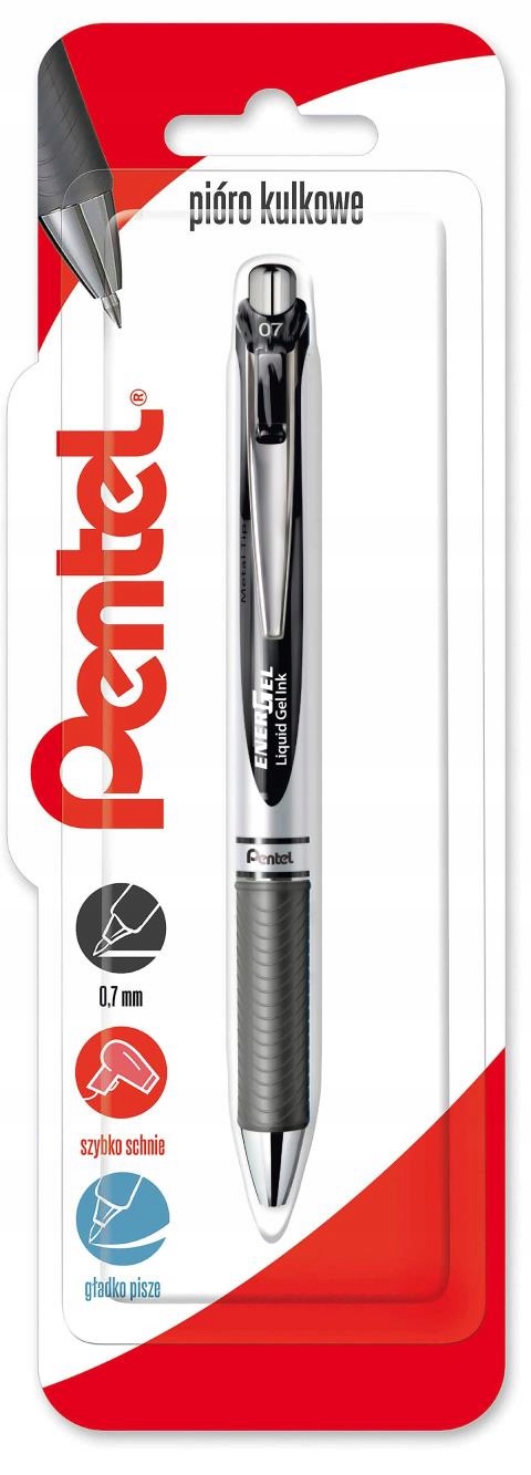PIÓRO KULKOWE 0,7 MM ENERGEL BL77 CZARNE 1 SZT.