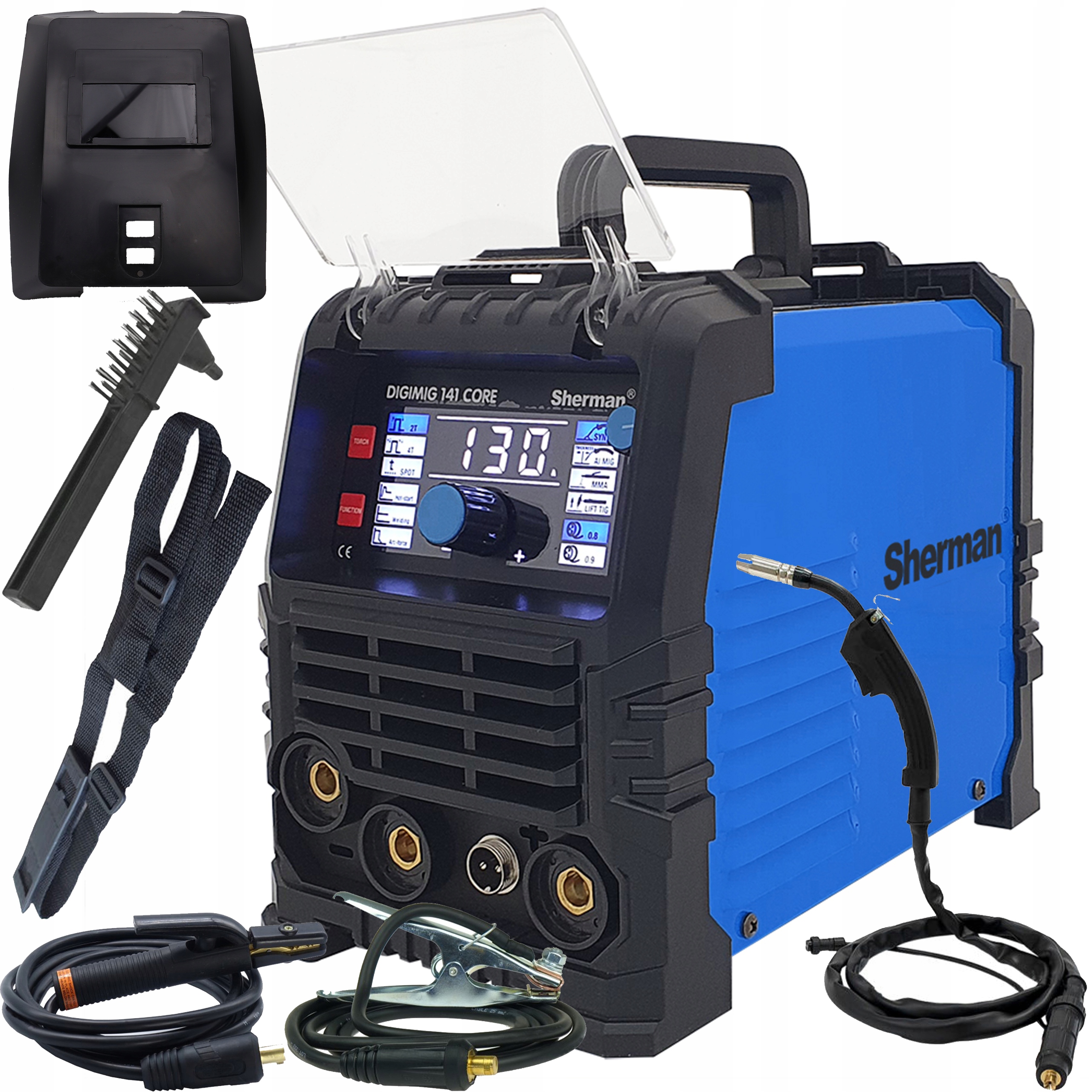 Bezplynový migomat 3v1 Sherman Digimig 141 Core Mig Tig Mma