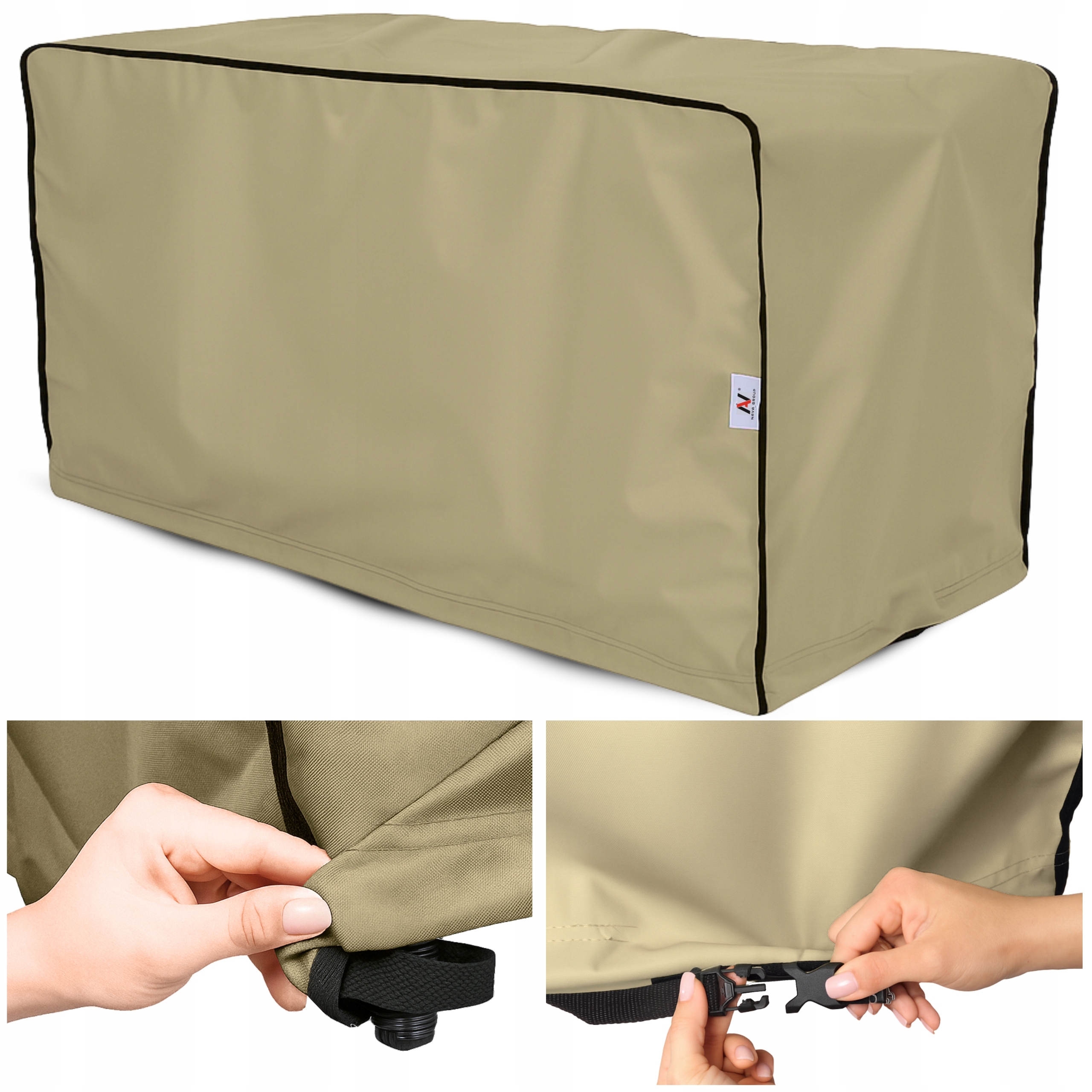 Obal na zahradní stůl Truhla Vodotěsný na míru do 100 cm Silný