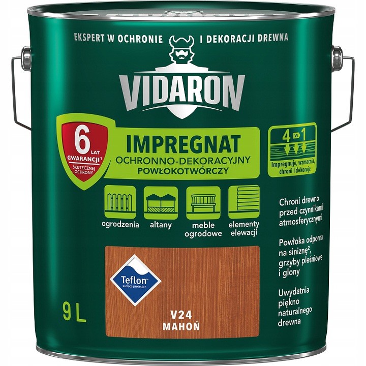 Vidaron Impregnat 9L Mahoń V24