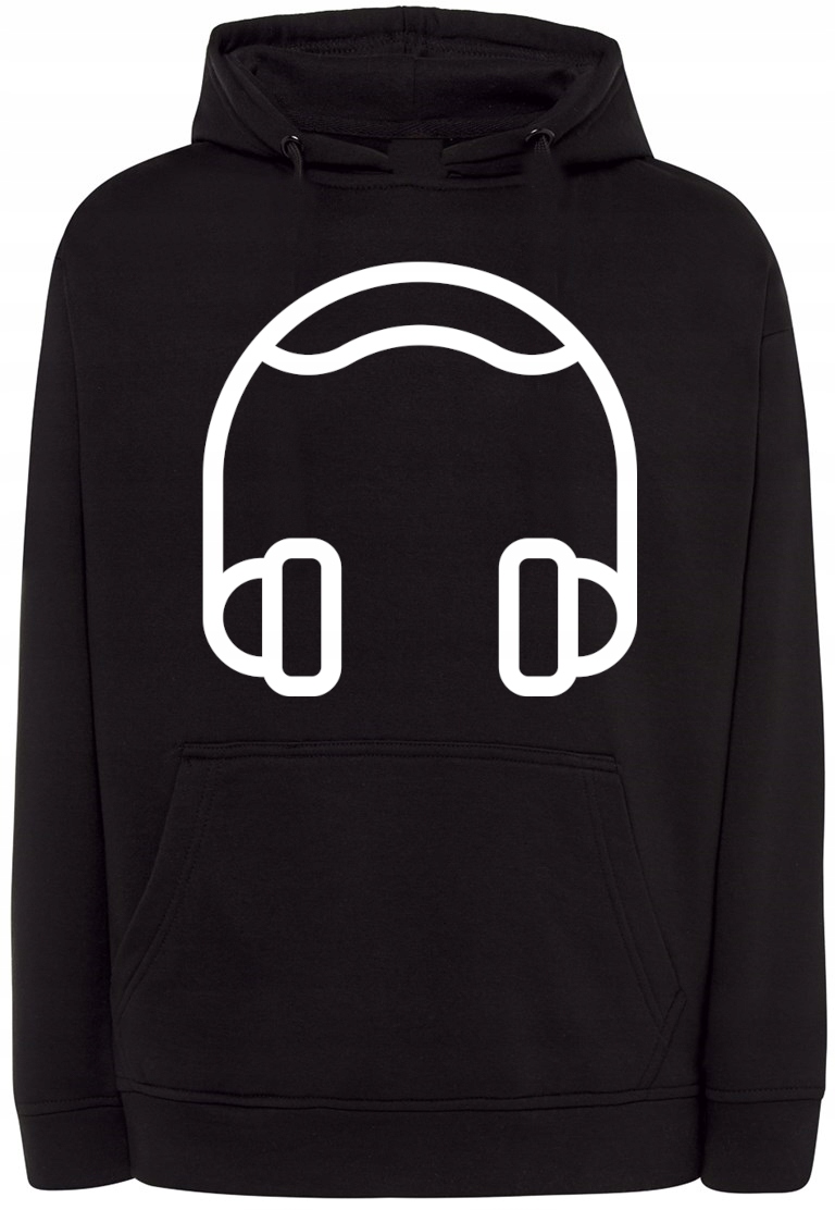 Mikina s hudebním potiskem Sluchátka, velikost vel.