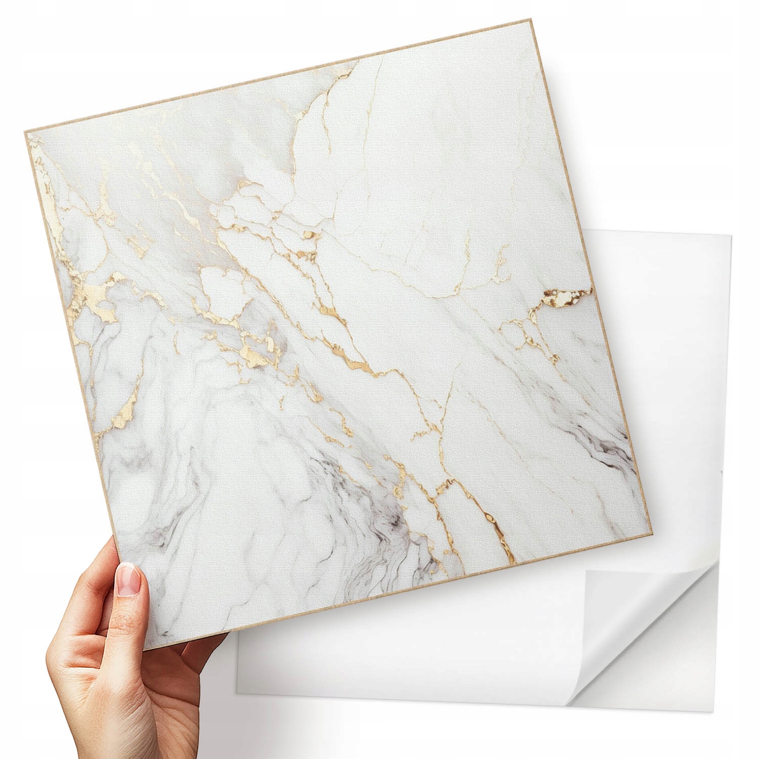 Vinylové podlahové dlaždice Stylový mramor s jemnými žilkami 9x30x30 cm