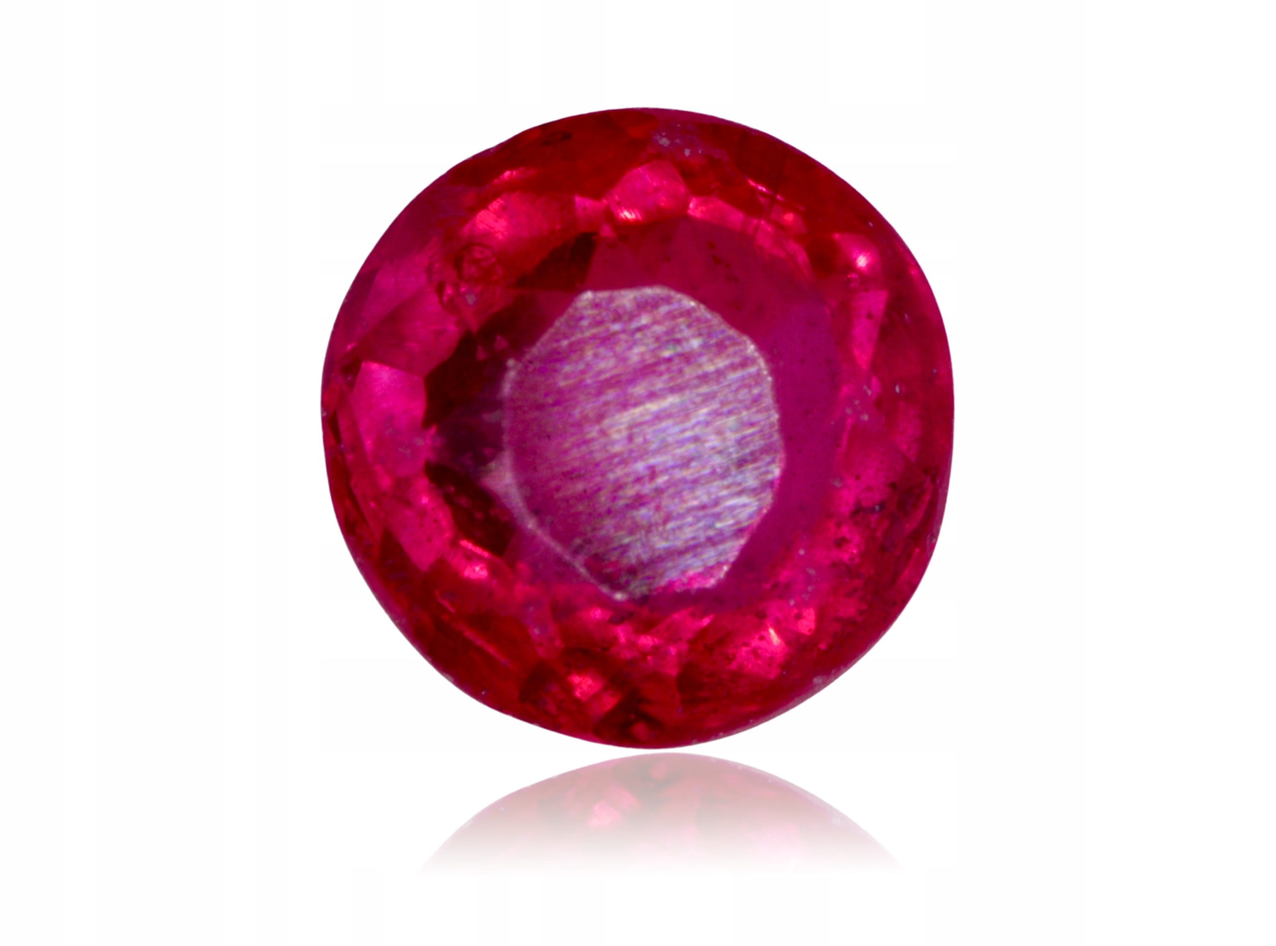 Rubín 0.43ct Kulatý Myanmar eCertifikát Wbd