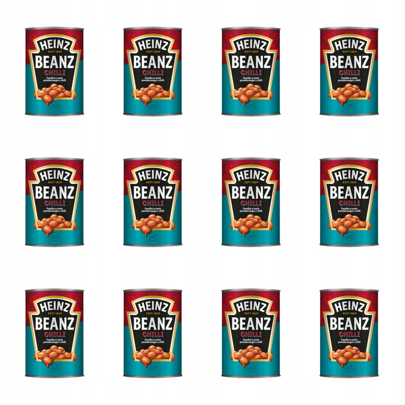 Heinz fazole v rajčatové omáčce s chilli 390 g X12