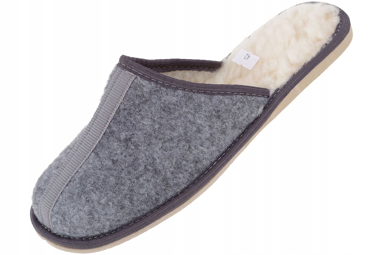 

Kapcie filcowe ocieplane ciepłe pantofle klapki 39