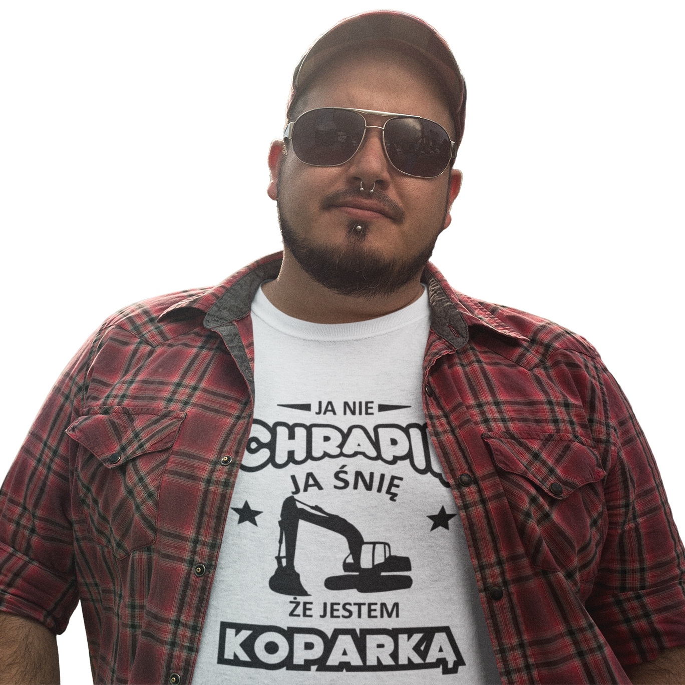 

Śmieszna Koszulka Ja nie Chrapię Jestem Koparką