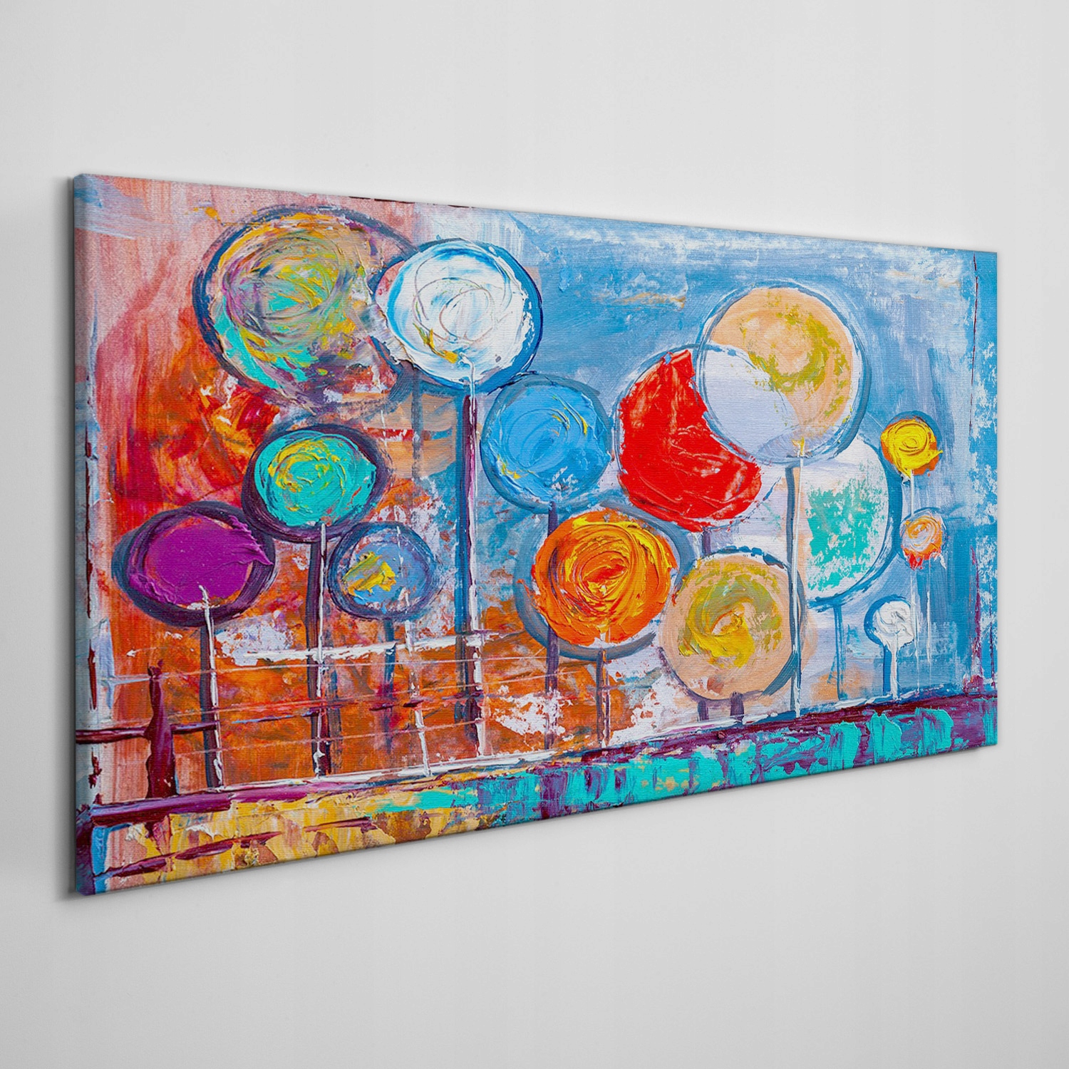 

Nowoczesny foto-obraz na płótnie Drzewa 120x60 cm