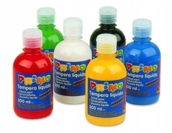 Farba plakatowa w butelce 6 kolorów po 300 ml