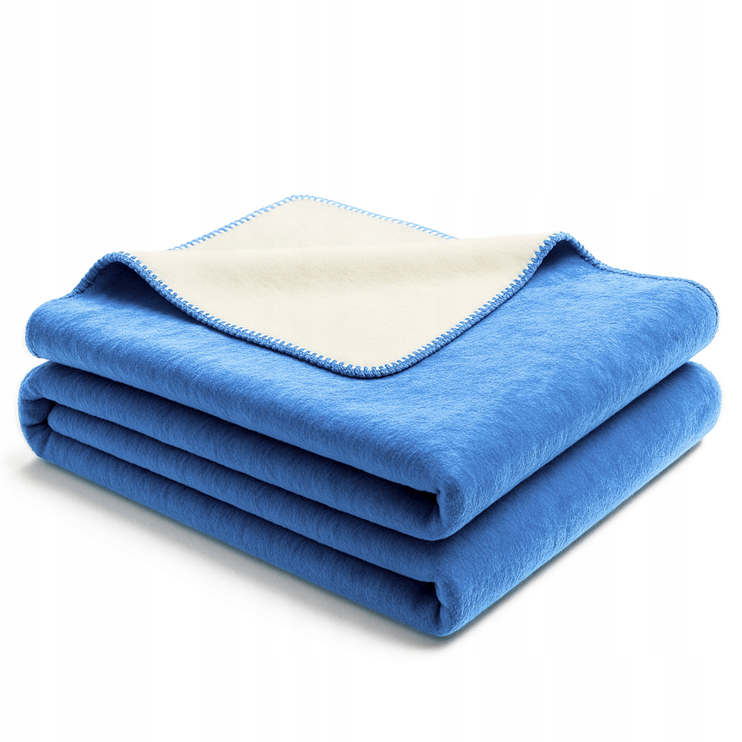 Koc Moca Design 150x200 Doubleface Modrá Ecrue