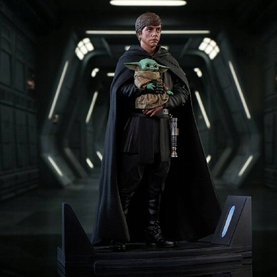 Sběratelská Figurka Star Wars Luke Skywalker And Grogu 25cm