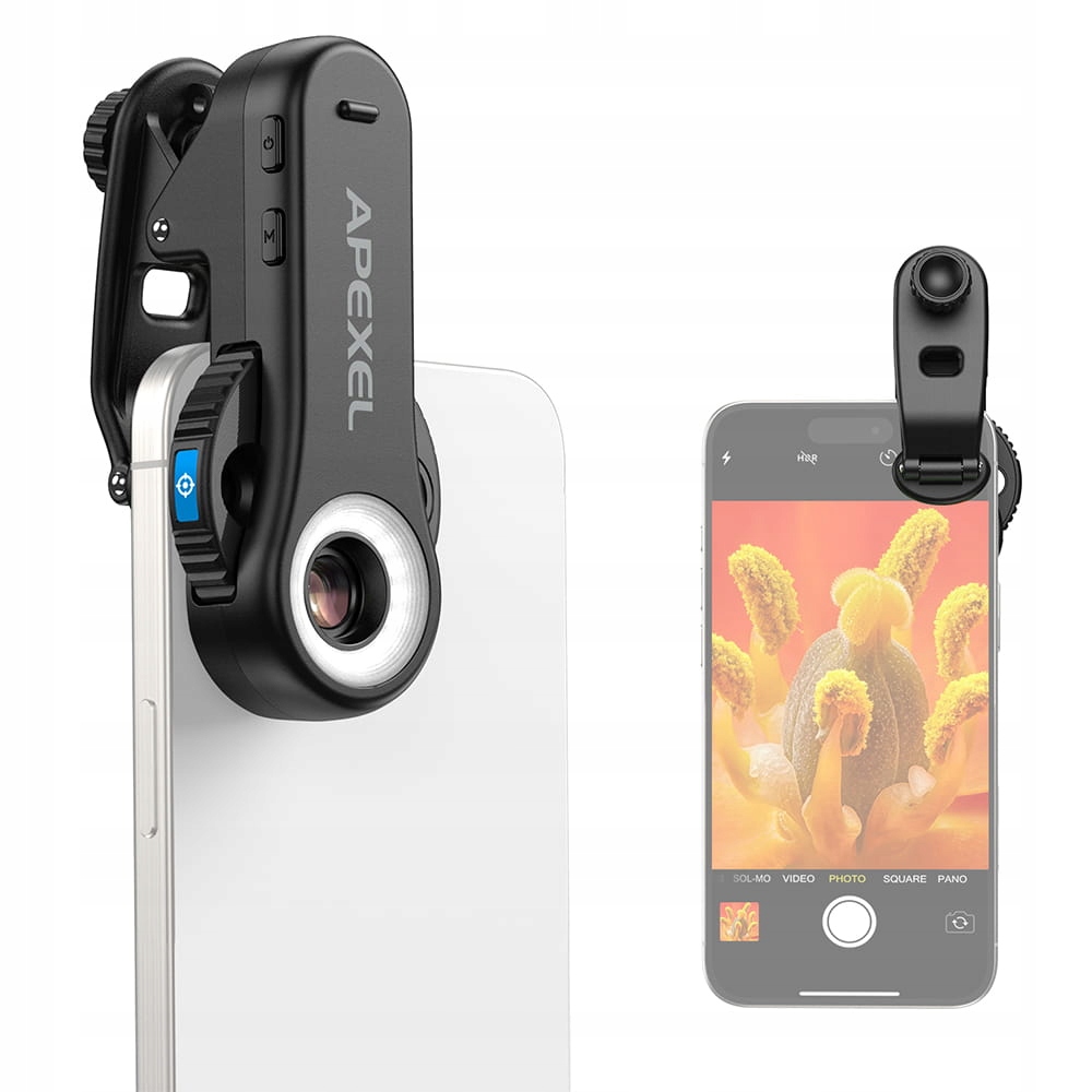 Mikroskop do telefonu 3w1 Apexel APL-MS3L TriScope 40x 80x 120x na klips