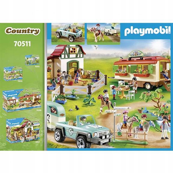 Playmobil Country 70511 Samochód z przyczepą dla kucyka - klocki