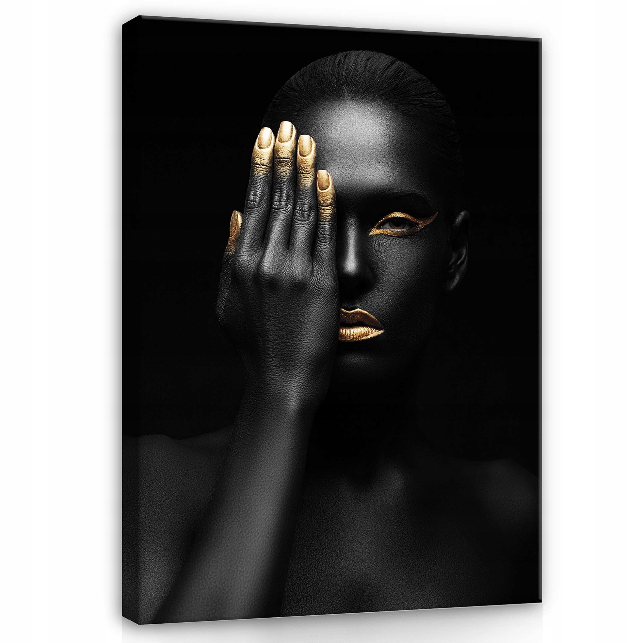 Obraz 60x80 Záhada tajemství zlato černý kontrast luxus elegance