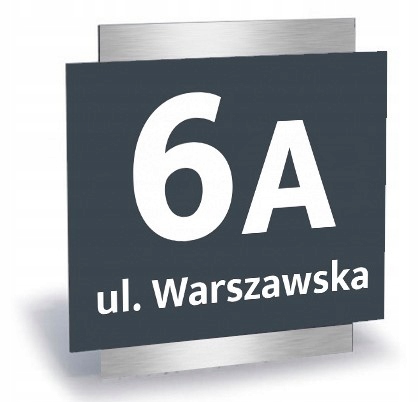 

tabliczka tablica Adresowa numer domu 35x35 alu.