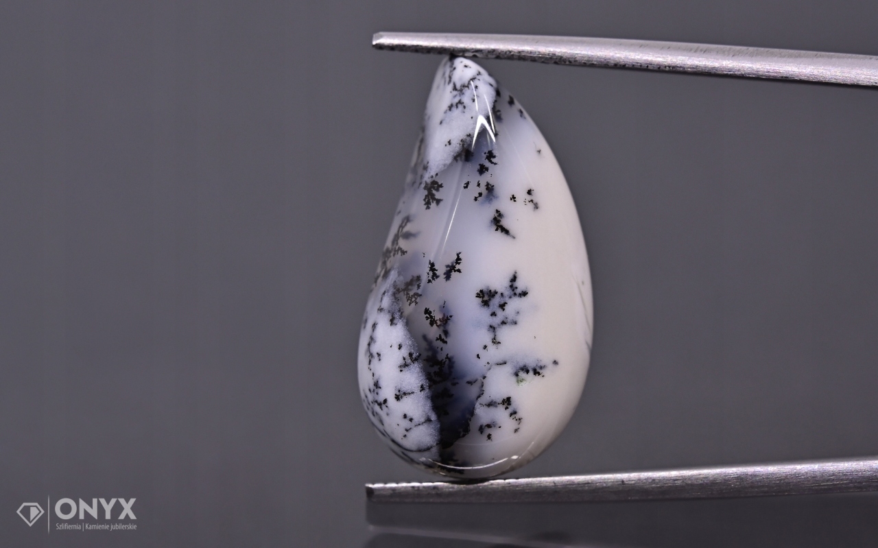 Dendritový achát z Turecka kabošon nepravidelný 21,