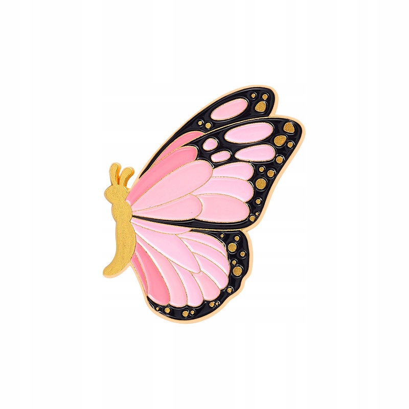 

Pinets Przypinka Różowy Motyl dla Kobiety