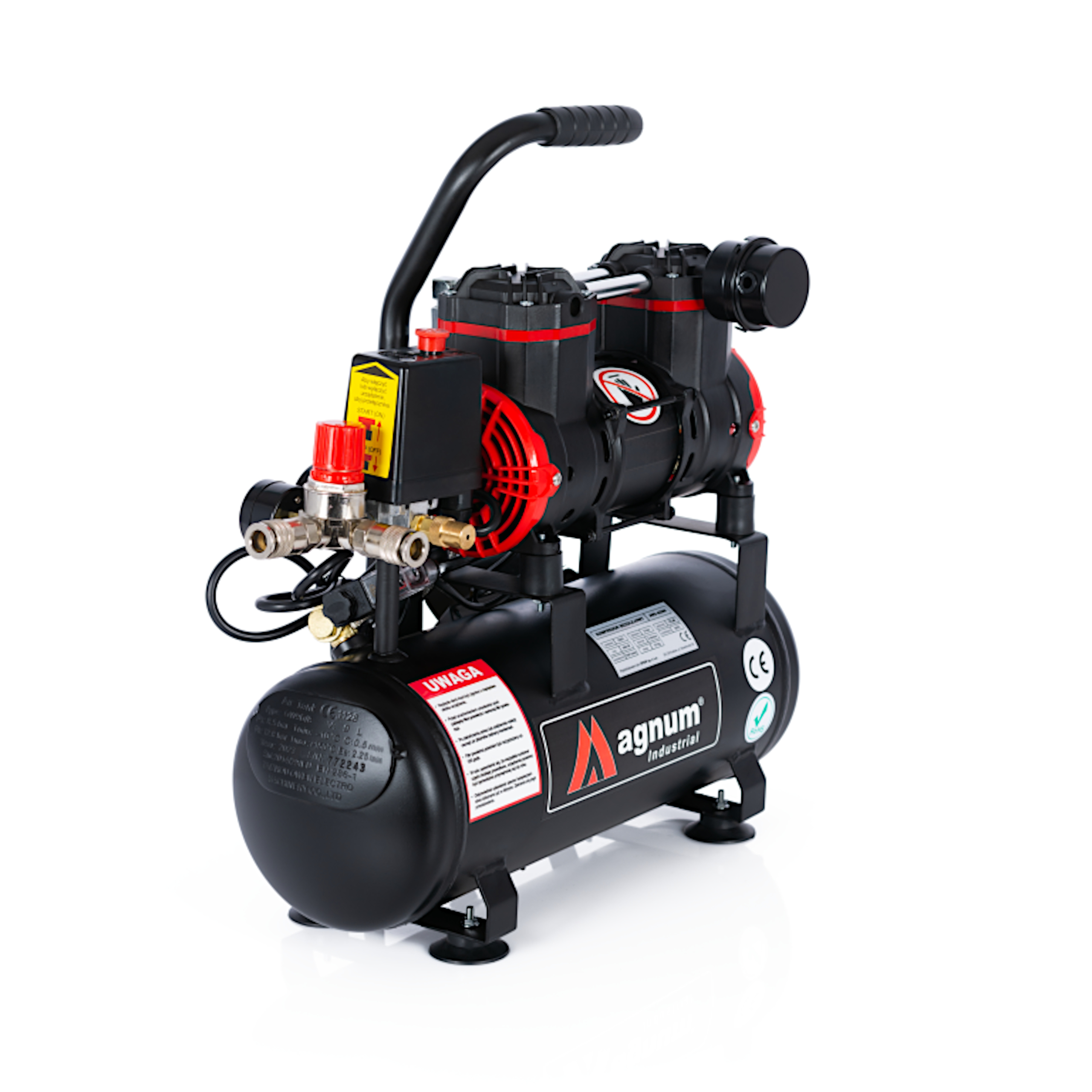 Tichý Bezolejový Kompresor Magnum Profi JWS-A09 N 9 L 8 Bar