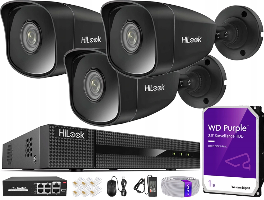 Sada na monitorovanie Ip kamery pre firmu 3Mpx 5Mpx Deň/Noc Aplikácia Detekcia