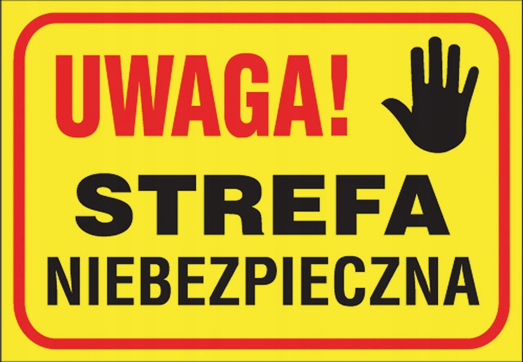 

Tablica budowlana Strefa niebezpieczna Pcv 250x350
