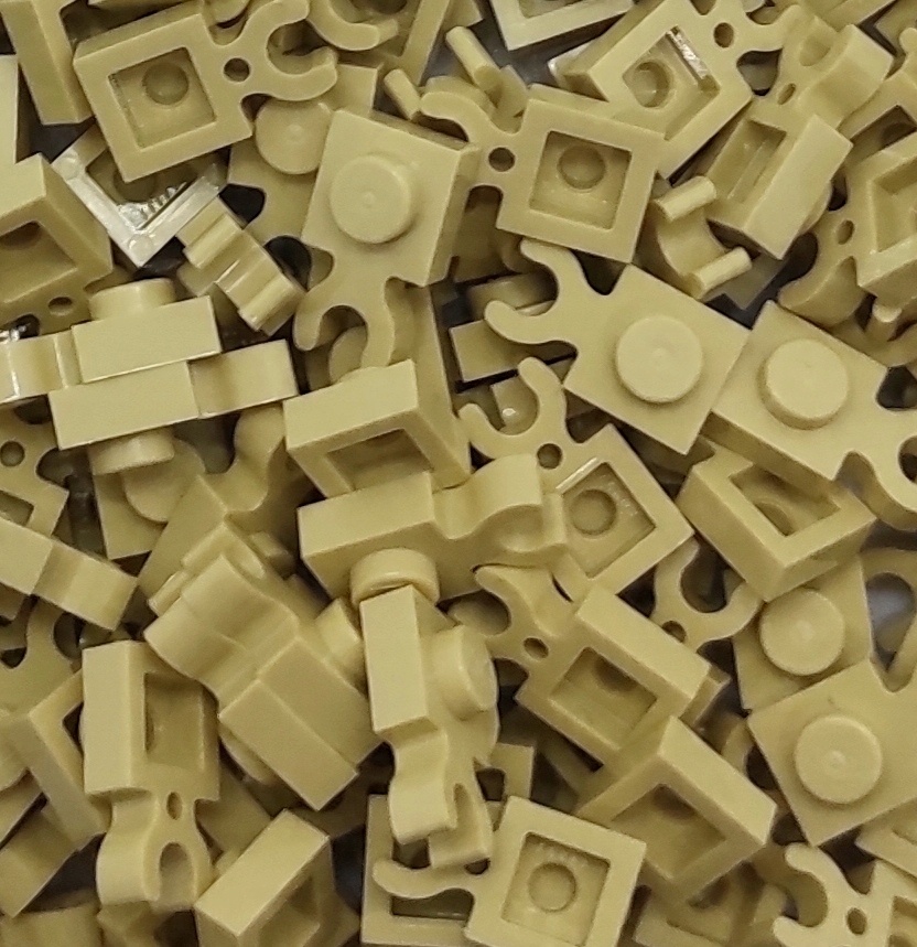 

Lego 4085d Plate 1x1 z zaczepem Tan 50szt.Nowe