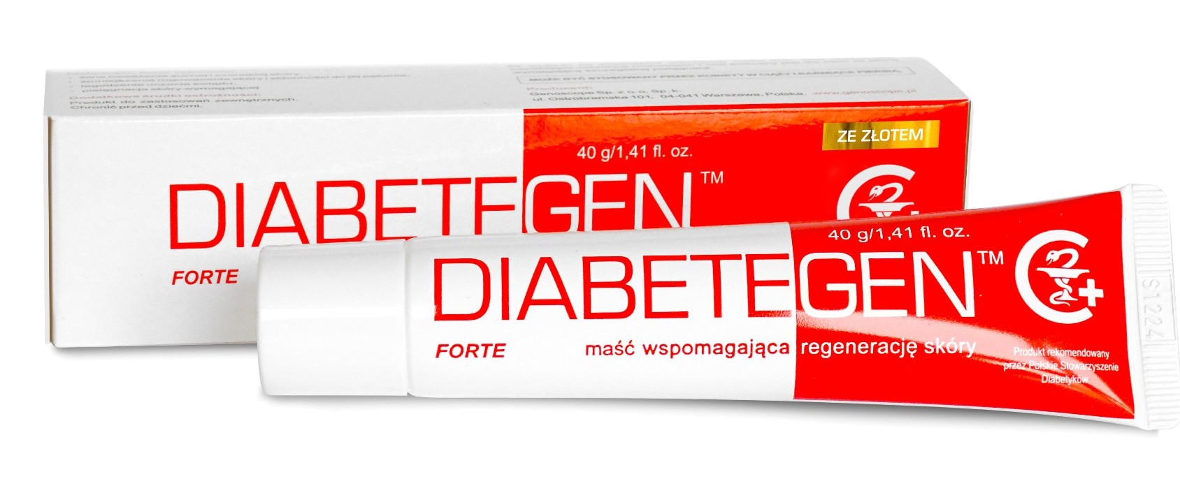 Maść Nawilżająca Regenerująca Skóra Sucha 40G Diabetegen Forte Genoscope