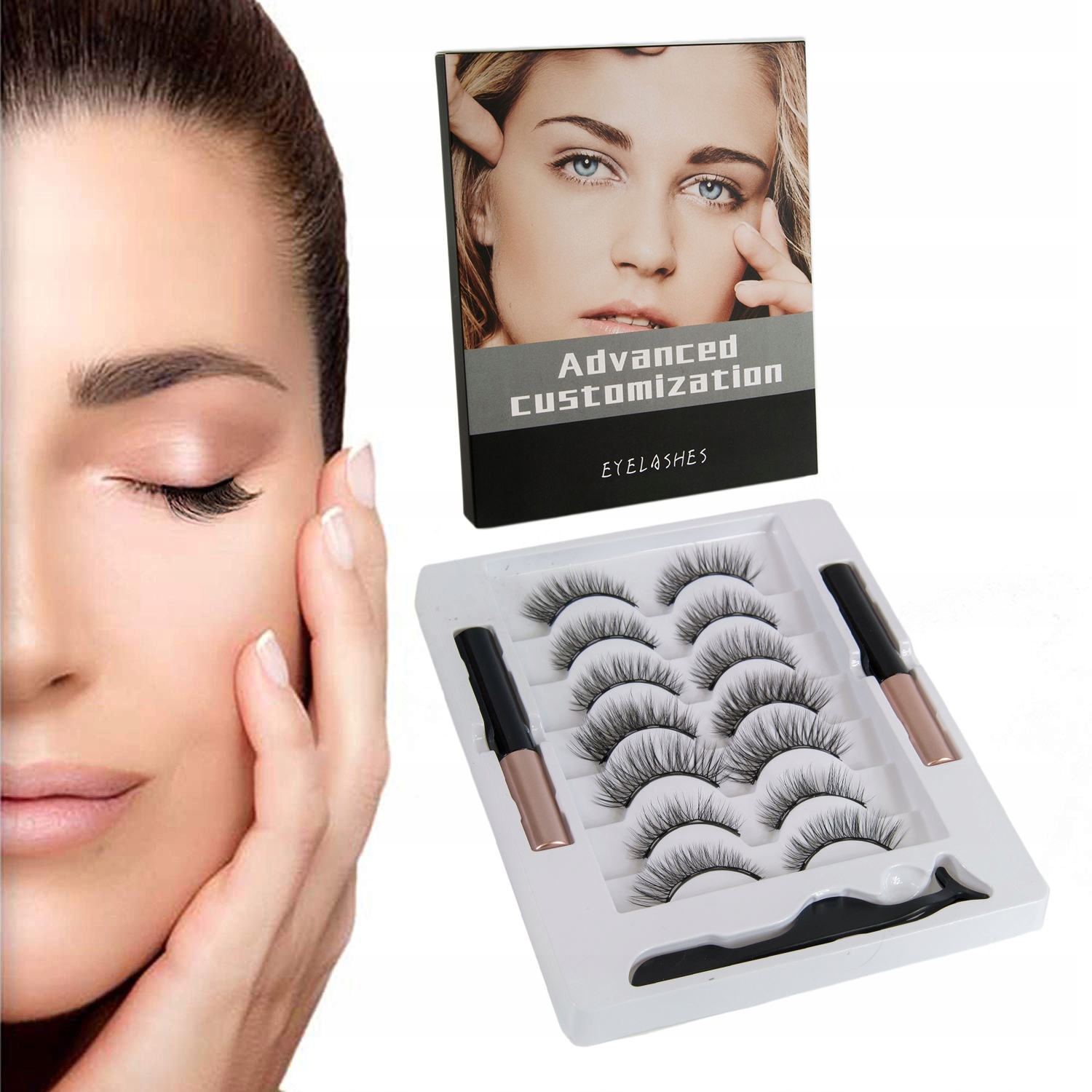 

Sztuczne Rzęsy Magnetyczne Na Pasku 7 Par Eyeliner