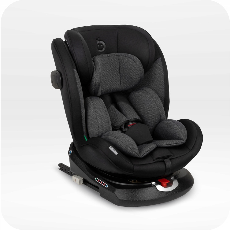 FOTELIK SAMOCHODOWY 360 i-SIZE 0-36kg - MoMi EMI CZARNY - ISOFIX TOP TETHER Marka MoMi