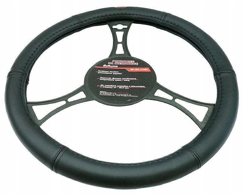 

Pokrowiec Na Kierownicę Czarny Eko Skóra 37-39