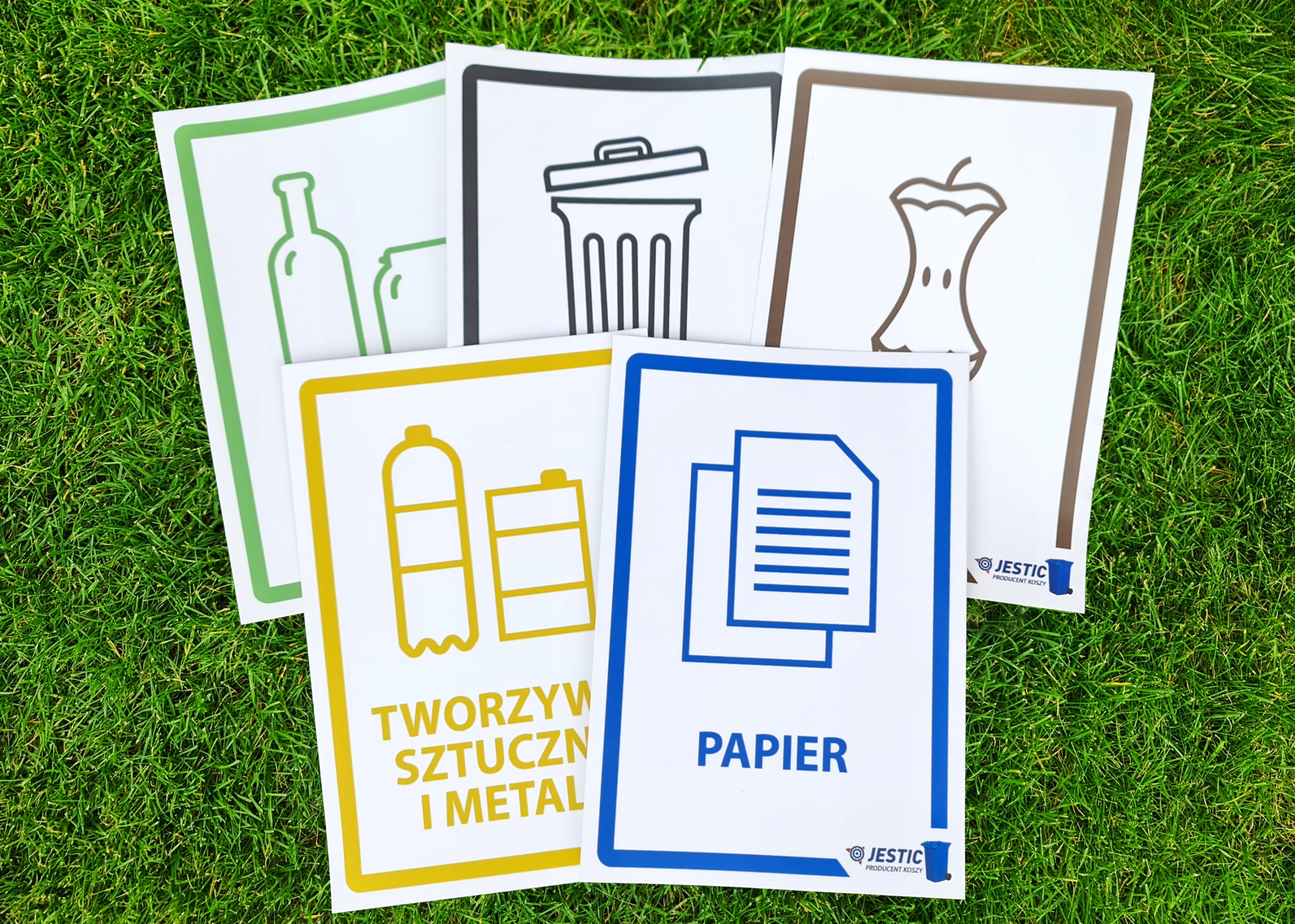 PLASTIK - NAKLEJKA NA KOSZ SEGREGACJA ŚMIECI 30CM EAN (GTIN) 5902249504682