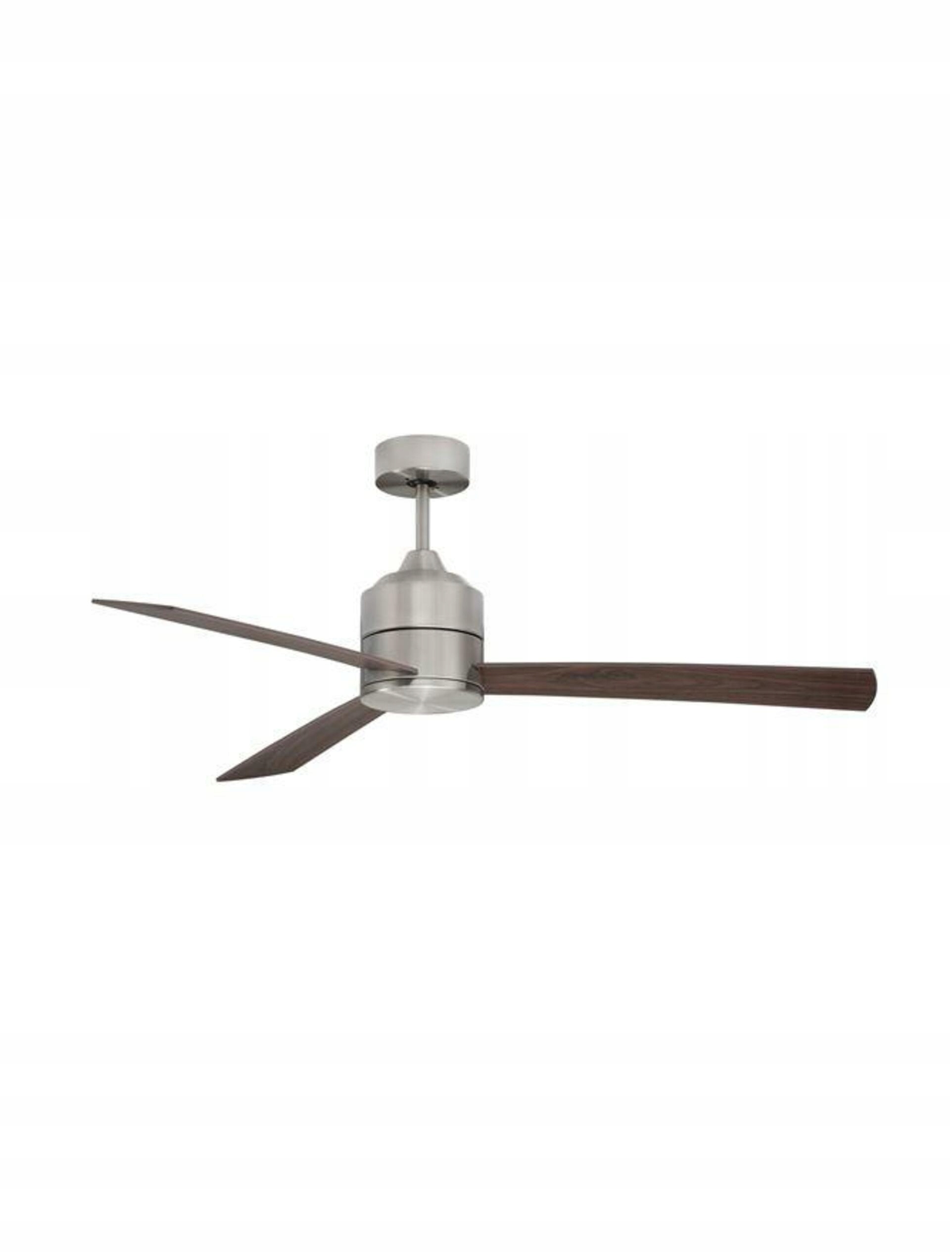 Stropný ventilátor Nova Luce Axel 1371 mm nerez/hnedá IP20