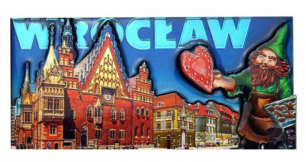 Magnes I love Poland Wrocław Pan Dragon