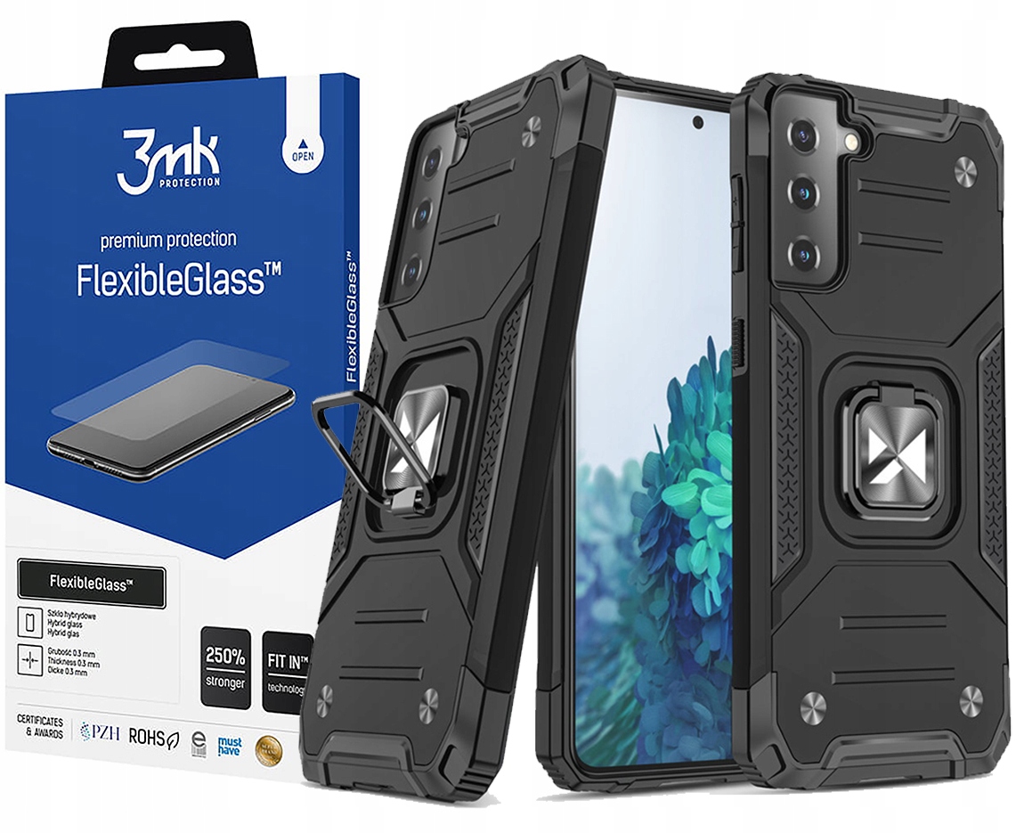 

Etui Case Pancerne do, Galaxy S22+ Plus +Szkło 3MK