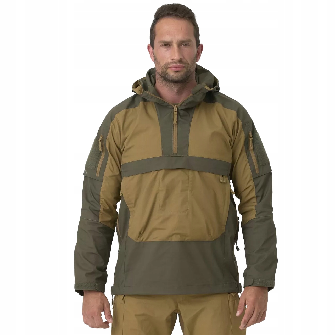 Pánská nepromokavá bunda Anorak Tracer Str Rs Helikon Coy/T.Green Xs