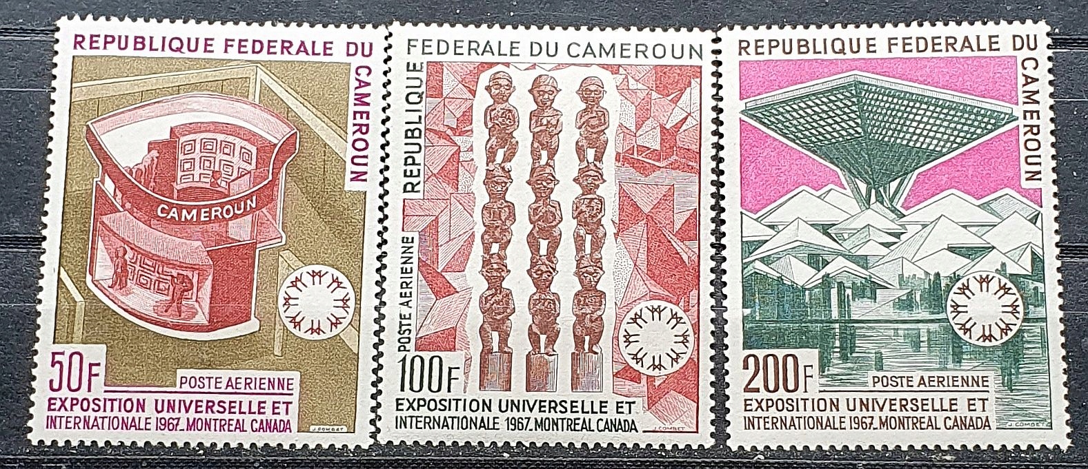 KOLONIE FRANCUSKIE KAMERUN ** 1967 MI 525-527