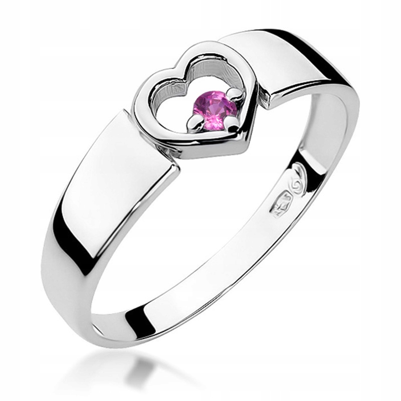 Zlatý Prstýnek pr.585 Safír 0,04 ct