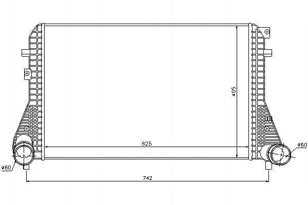 INTERCOOLER NISSENS 3AA145805A Producent części Nissens
