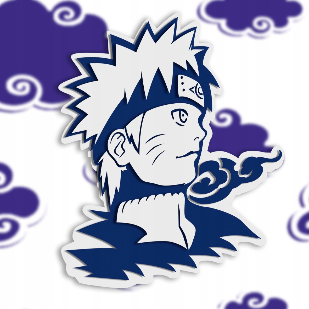 Dřevěný 3D obraz Anime Naruto Uzumaki Nástěnná Dekorace Dárek