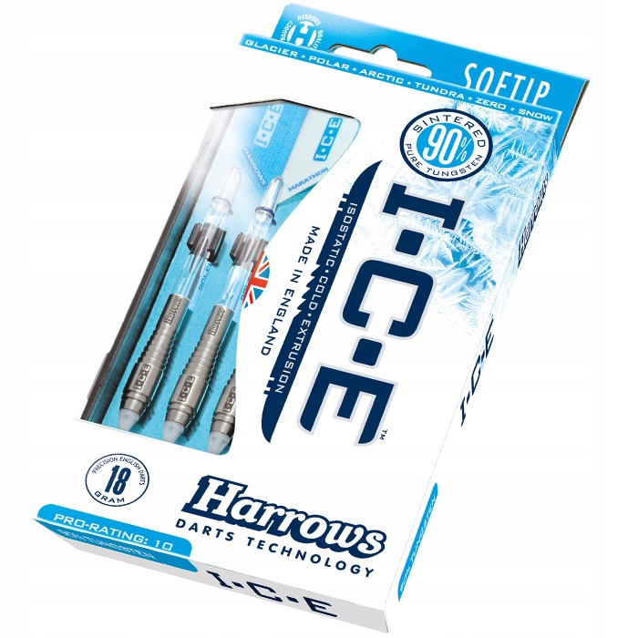 Rzutki Dart Harrows Ice wolfram 90% Softip 18g