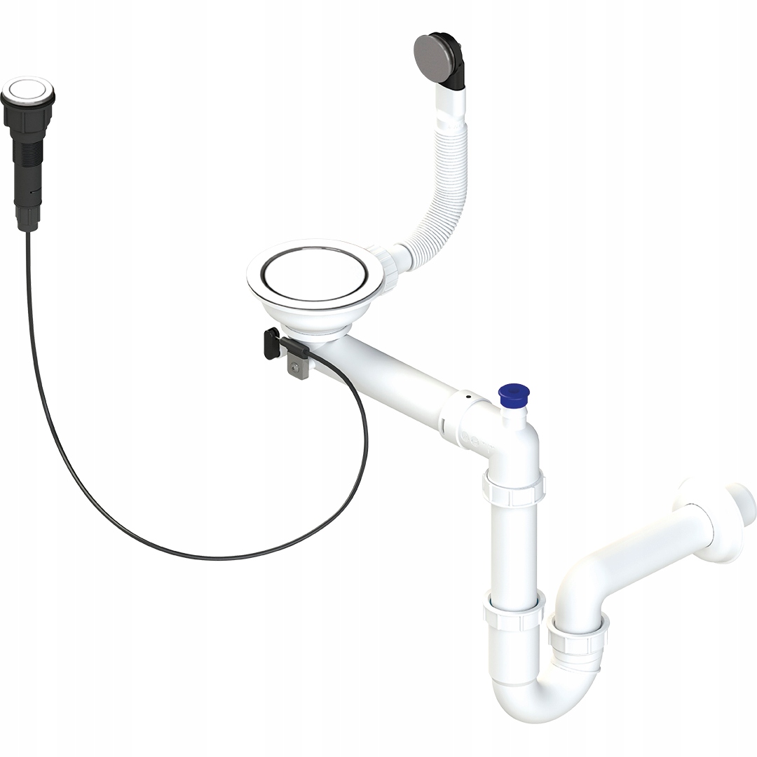 SYFON ZLEWU 1-KOMOROWEGO 3,5'' AUTOMATYCZNY KOREK