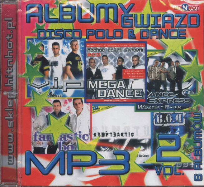 MP3 Albumy Gwiazd vol.2 Disco Polo & Dance 6 Płyt na 1CD Nowa Folia
