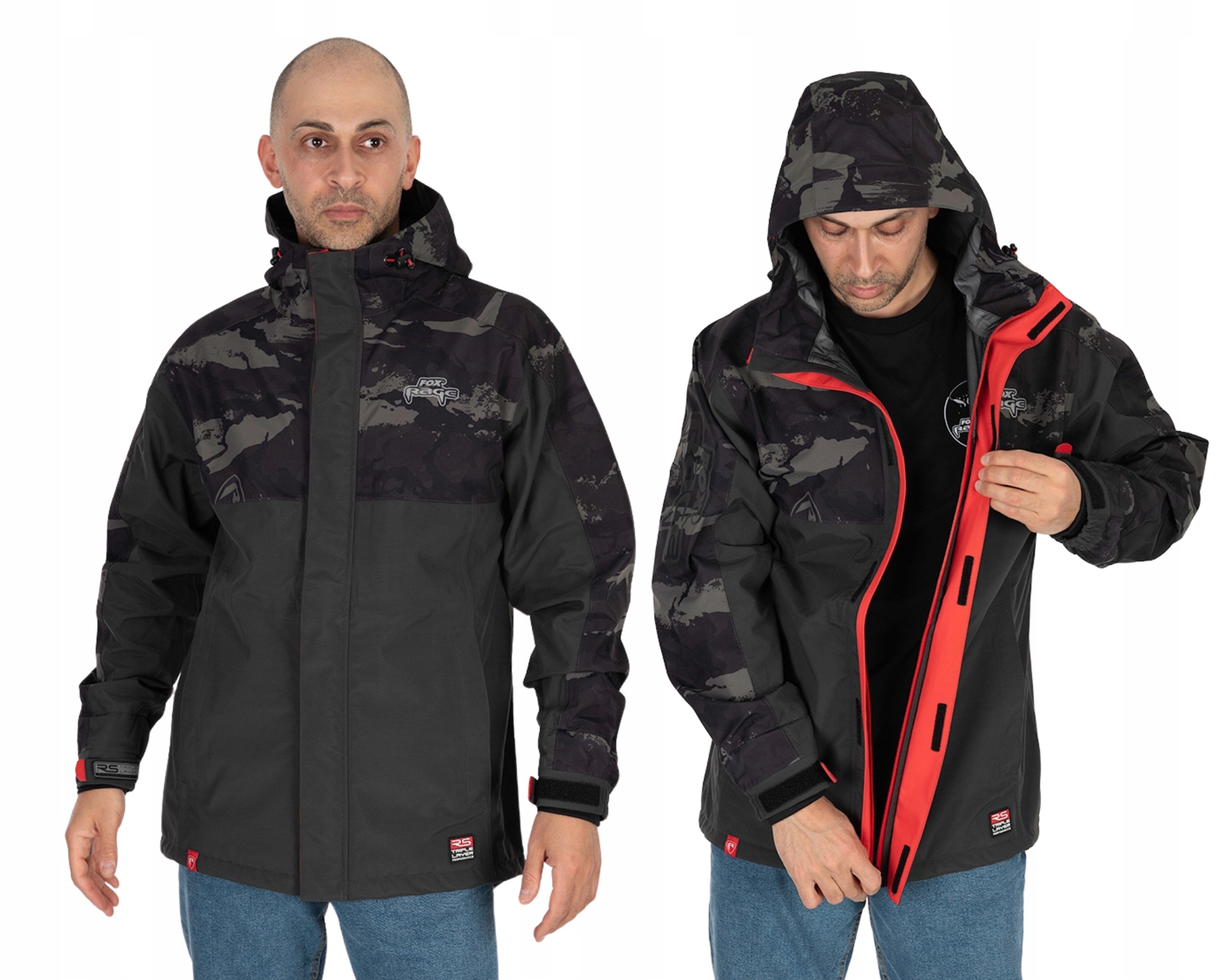 Voděodolná prodyšná bunda 25000 mm, Fox Rage Rs Triple-m, velikost M