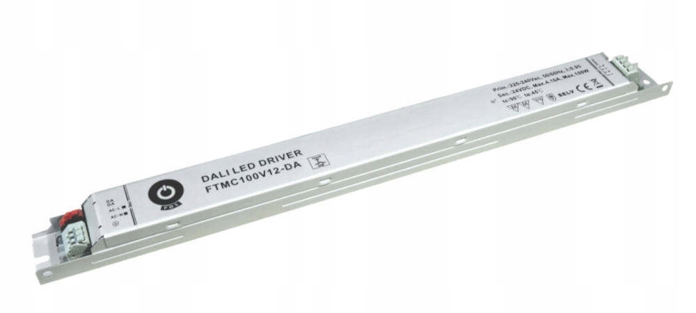 Napájací zdroj Led 100 W 12 V/8.33 A s rozhraním Dali push dimming