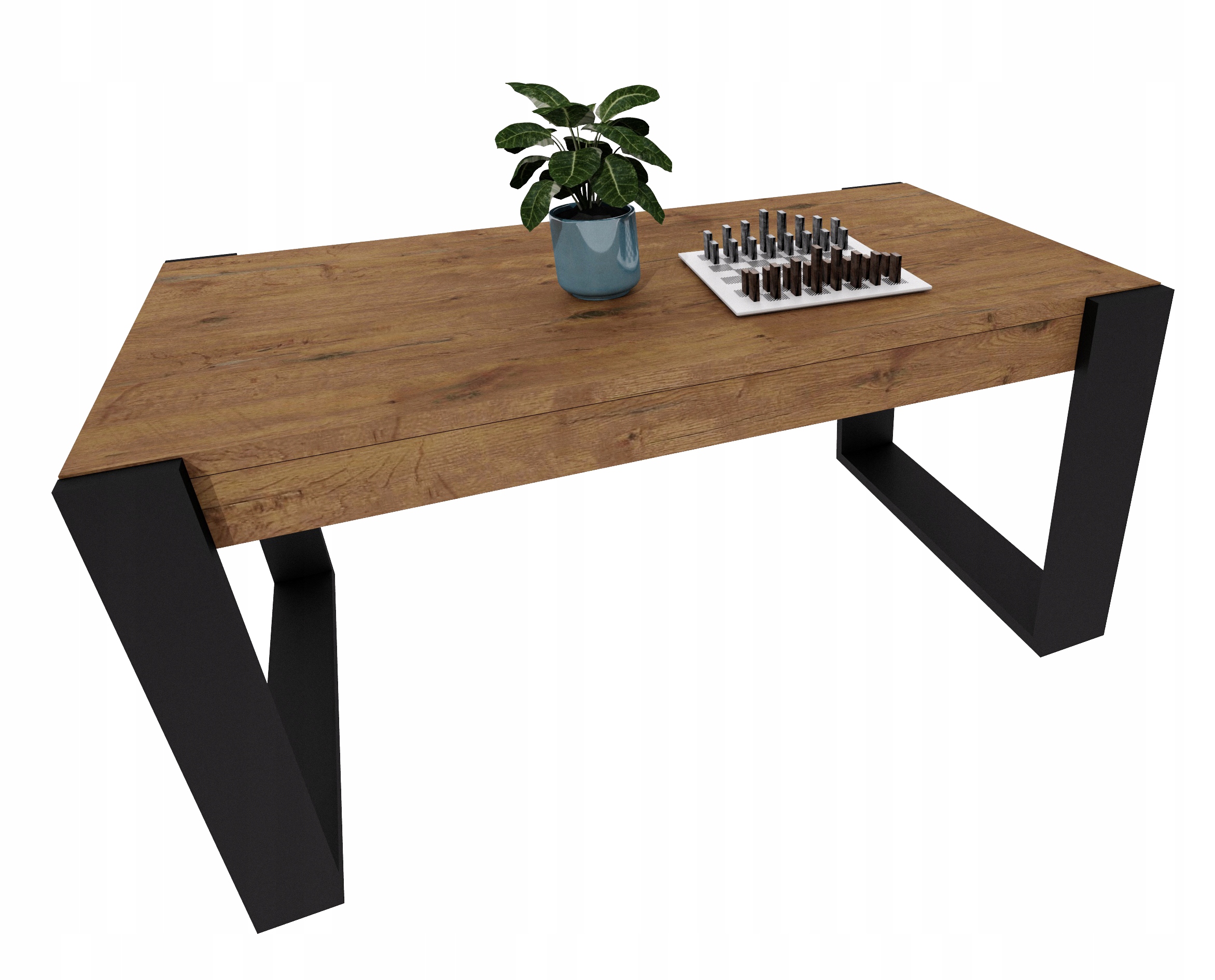 Kávový stolek Karo II loftová lavice dub retro moderní lancelot