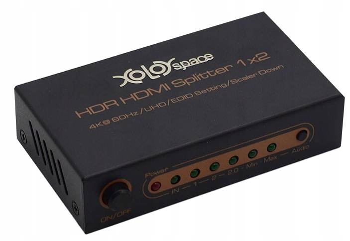 

Rozdzielacz Hdmi Splitter 1x2 Skaler 4K Hdr 1080p
