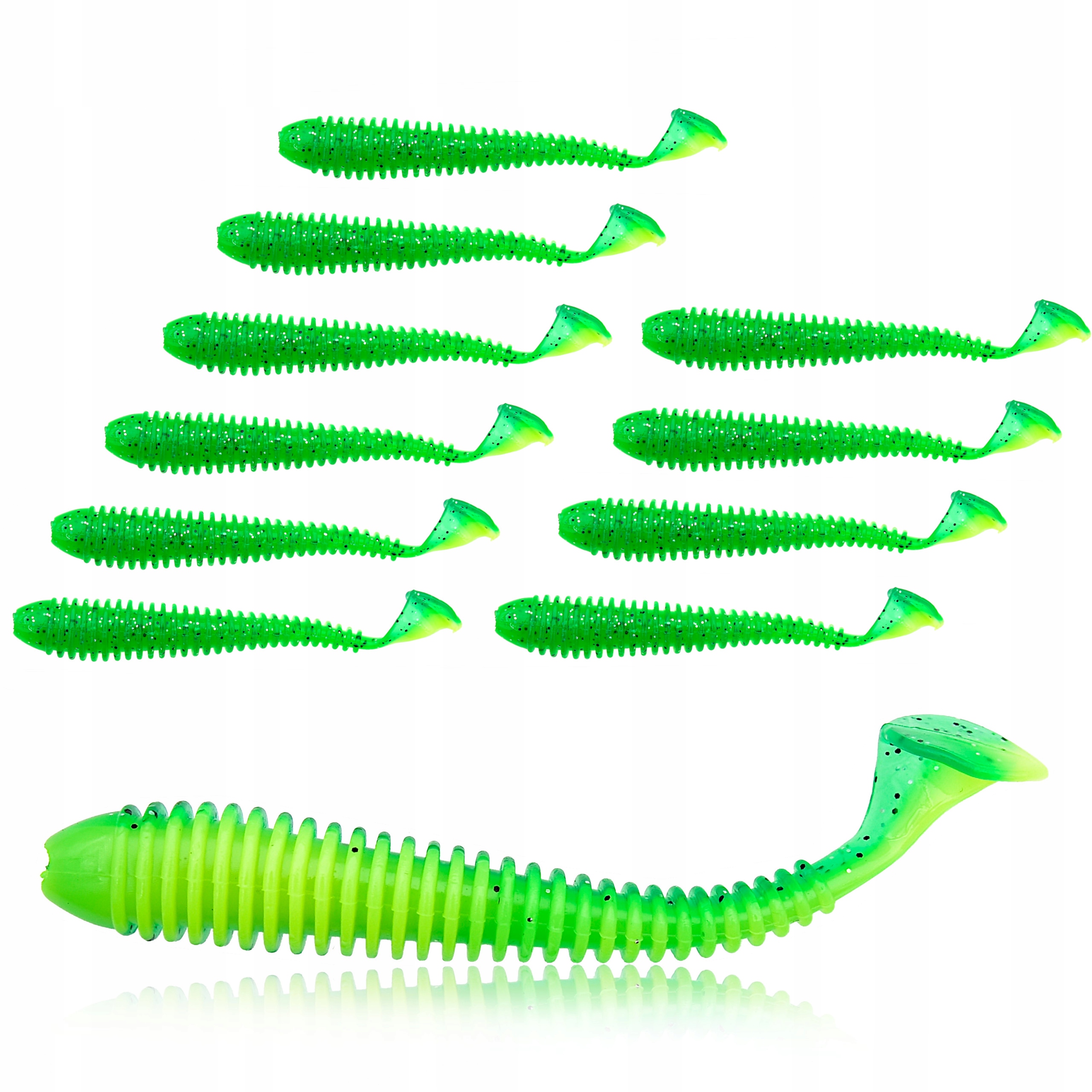 Guma Pro Fl miękka przynęta wędkarska Swing karbowany korpus 5cm 0,7g 10szt