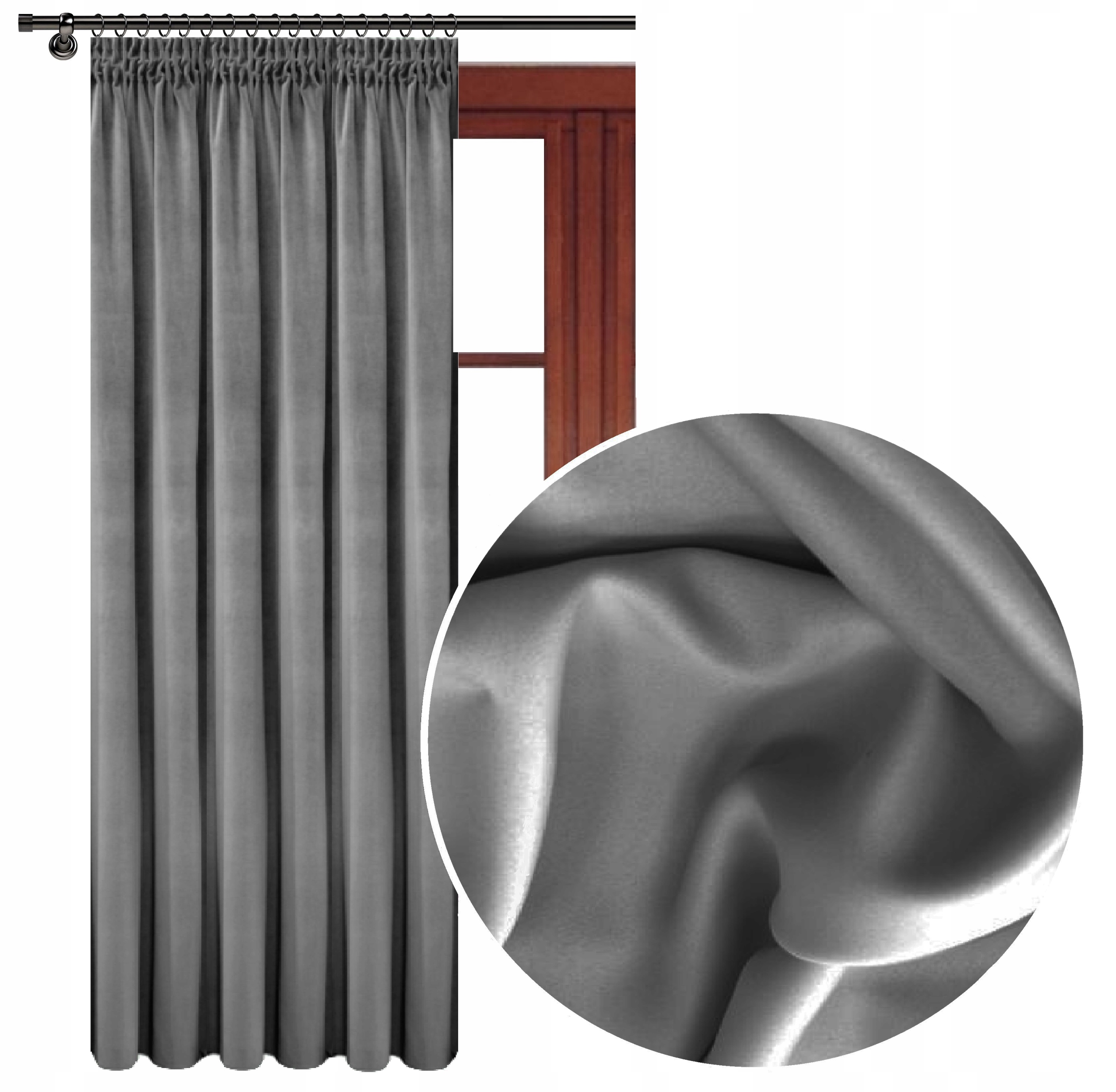 

Gruba Zasłona 140x250 Blackout 100% Zaciemnienia