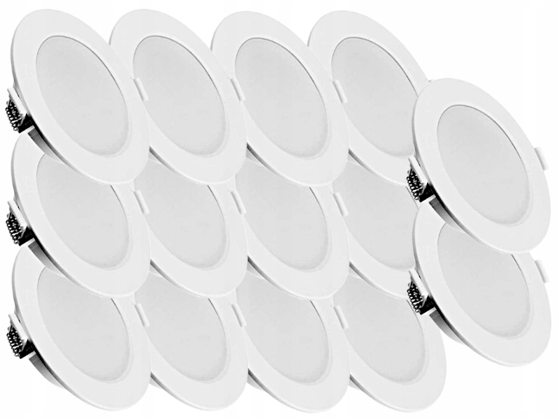 14x Plochá lampa Zápustné svítidlo Panel Slim Led 6W Barva Studená 6500K