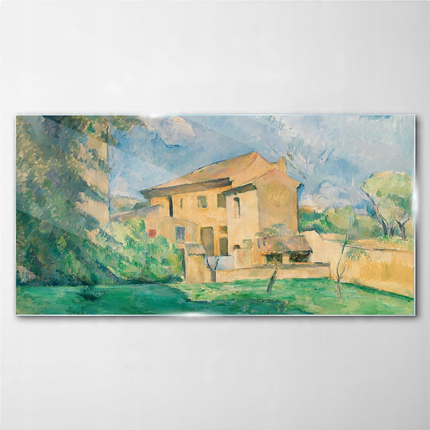 

Obraz szklany z nadrukiem Wieś budynek 100x50 cm