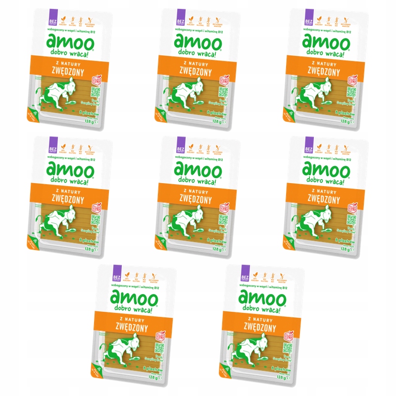 Amoo ser z natury zwędzony 128g X8